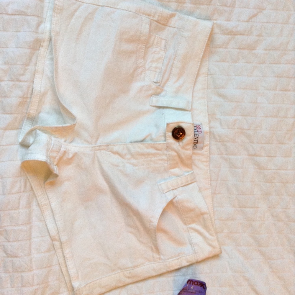 VALENTINO WHITE JEAN SHORTS